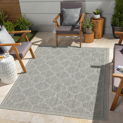 Tapis intérieur / extérieur argent Sunshine