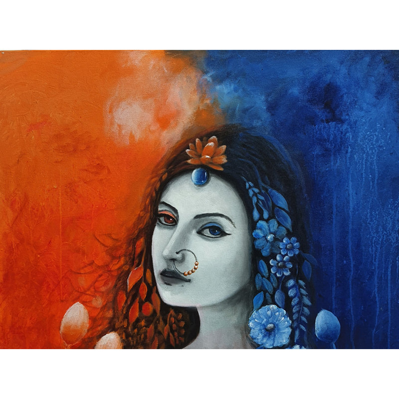 Draupadi | Acrylique sur toile | Peinture de Gayatri Mavuri