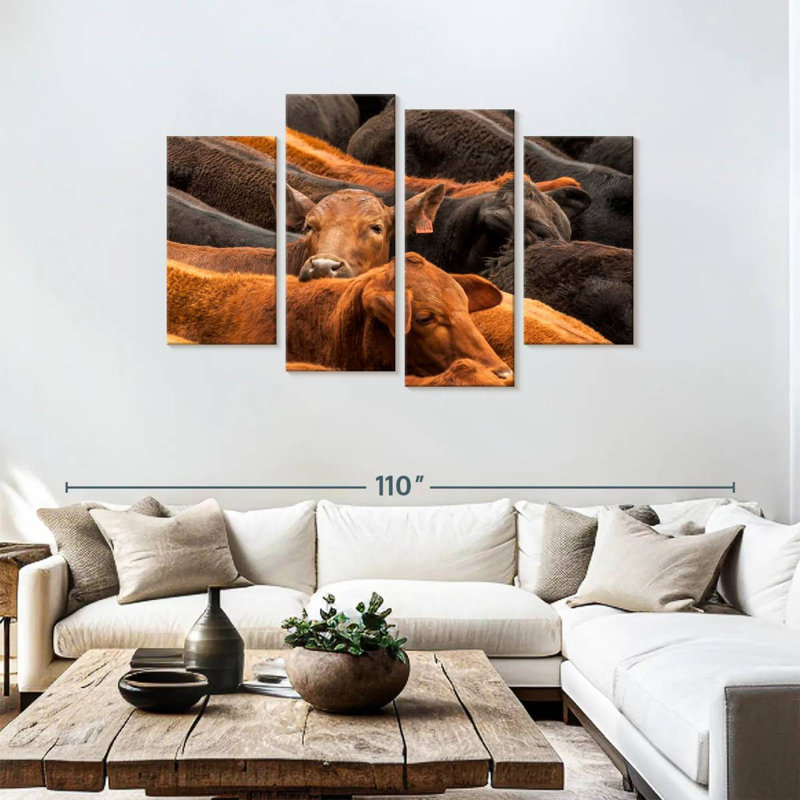 Brampt Beef Cattle, 48" H x 75" W