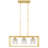 3 - Light Kitchen Island Rectangle Chandelier-344545485