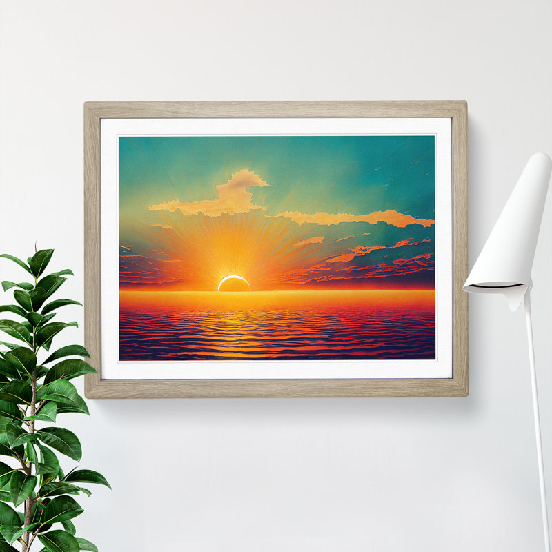 XH1022-4326X Glorious Watercolour Sunset Vol.1 - Single Picture Frame Print