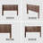 Wood Headboard Queen Size, 64.4" Wide Wooden Queen Headboard Only, Modern Farmhouse Headboards, Wall Mounted Fluted Panel, Wingback Boho Headboards, Walnut
