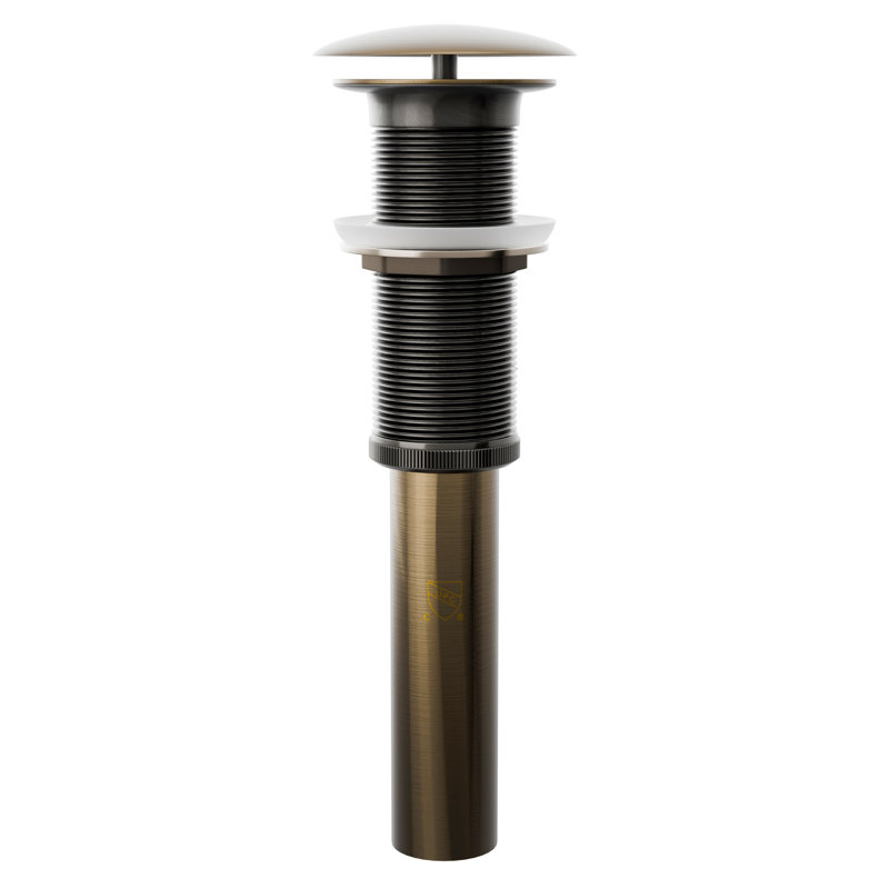 2.75" Umbrella Bathroom Pop-up Bathroom Sink Drain, Smoked Brushed Brass