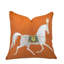 Housse de coussin réversible en coton à imprimé animal