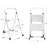 2 - Step Steel Lightweight Folding Small Step Ladder-63376371-63376369