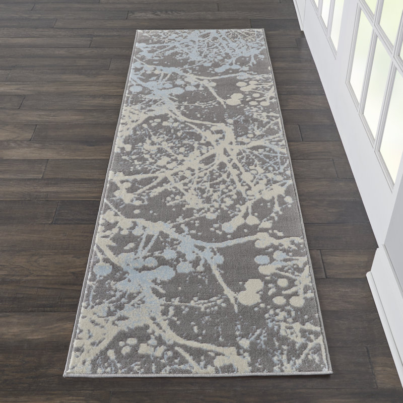 Tapis gris Sheron, Tapis de couloir 2 pi 3 po x 7 pi 3 po