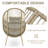Azuredee Patio Hammock Chair with Cushion-711658815-711777713
