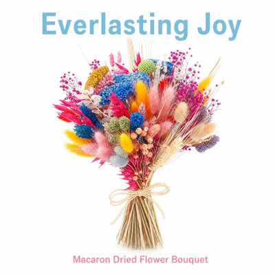 Bright-Coloured Dried Flowers Bouquet 17Style Natural Pampas Grass with Bunny Tails Wheat Stalks for Wedding Bride Bouquet Home Vase Room Garden Dry Floral Decor