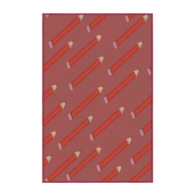 Jardin de cyprès Non disponible orange/beige Tapis décoratif
