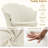 19" Wide Upholstered Papasan Chair Barrel Accent Chair With Gold leg-1287812205