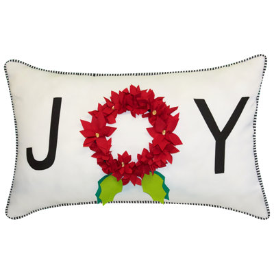 Coussin lombaire floral intérieur/extérieur fêtes 