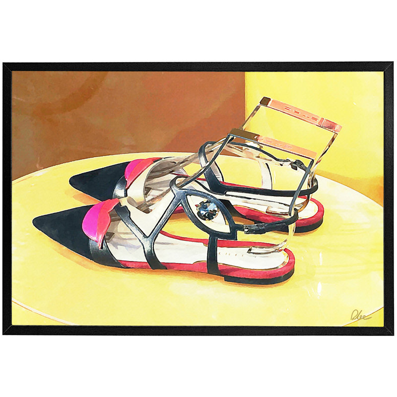 Single Picture Frame Print, Black, 76cm H x 114cm W x 4cm D