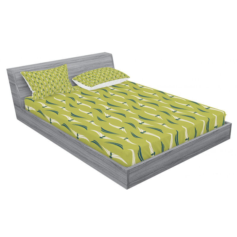 Microfiber Sheet Set, Queen Sheet Set with Fitted Sheet