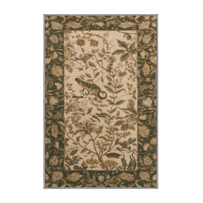 Machine Washable Nature Brown Area Rug