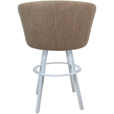 Tabouret de comptoir pivotant en métal Labawld sur base Warren