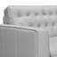 Canapé inclinable en cuir véritable à accoudoirs carrés 80,75 po Dinesha-1540891322