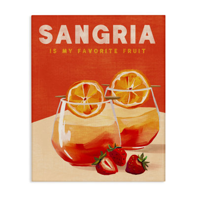 Art mural sur toile Sangria Favorite Fruit par The Whiskey Ginger