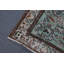Tapis vintage, tapis rétro, tapis turc, grands tapis de 5,5 x 9,3 pi, tapis en laine, tapis à tissage plat vert