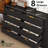 3-Piece 8-Drawer Dresser & 2-Drawer Nightstand Set-412764006