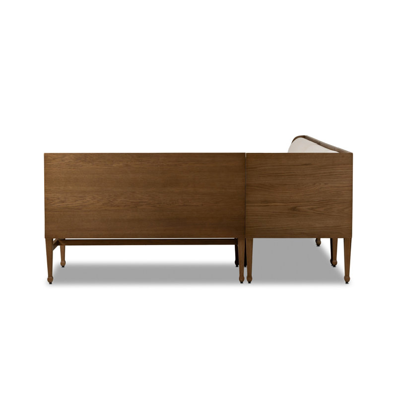 Priscilla Dining Banquette L Shape 113"-Crypton Wayfarer Snow