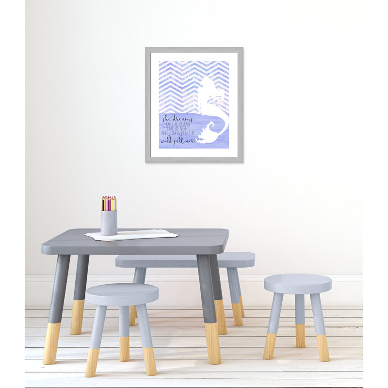 Adhésif décoratif She Dreams, H 24,5 po x l 20,5 po x P 0,6 po, Encadré plat argent