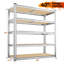 Tablettes de rangement réglables en métal de 40 po pour garde-manger, garage, sous-sol, entrepôt, assemblage facile-252495108-252495111