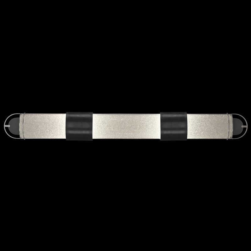 Barre pour salle de bain l 48 "Bond, Noir / argent