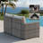 Sei 13 - Piece Modular Outdoor Wicker Sectional Set with Ultra-Wide Armrest,Patio Conversation Set with Cushions and Fire Pit-440150212