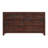 Hibir 6-Drawer Double Dresser 61,5” W Farmhouse Solid Wood Bedroom Chest of Drawers, Rustic Pinewood Clothing Storage Organizer Cabinet Premium Style-123297226
