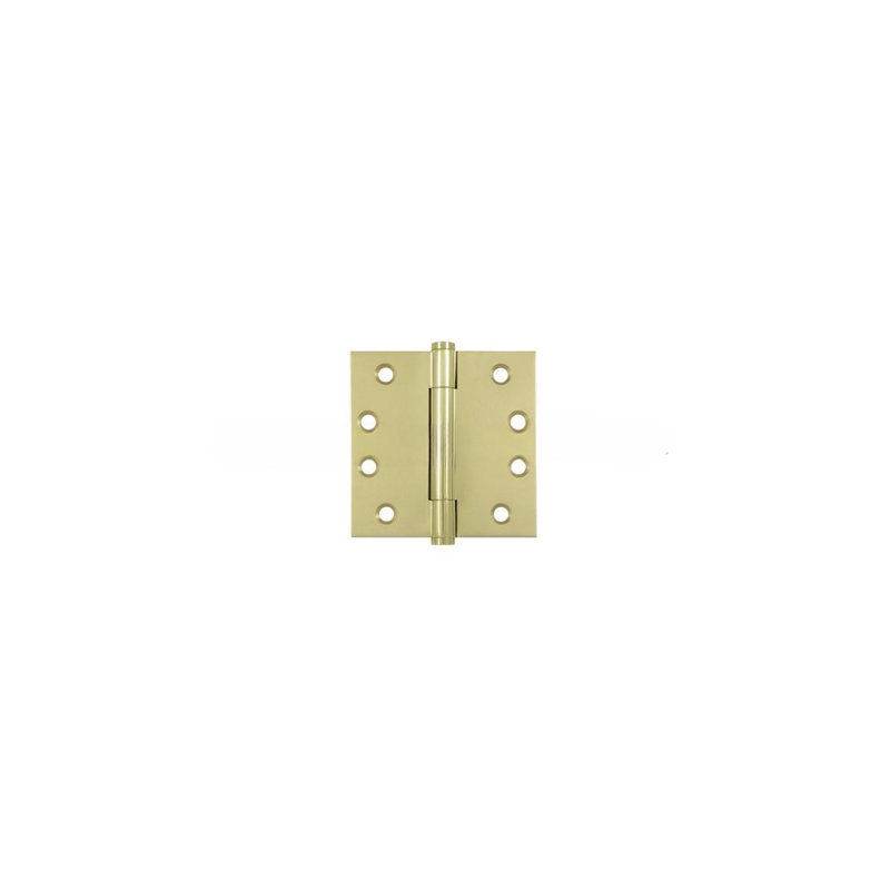Butt Bearing Hinge, Unlaquered Brass, Solid Brass