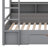 Bunk Bed With Built-In Shelves Beside Both Upper And Down Bed And Storage Drawer-2140826532