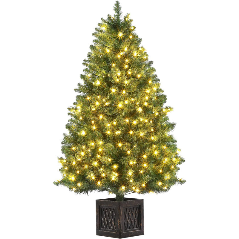 Arbre de Noël artificiel éclairé 53,14 pi