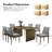 Modern Style 6 - Person Solid Wood Dining Table Set