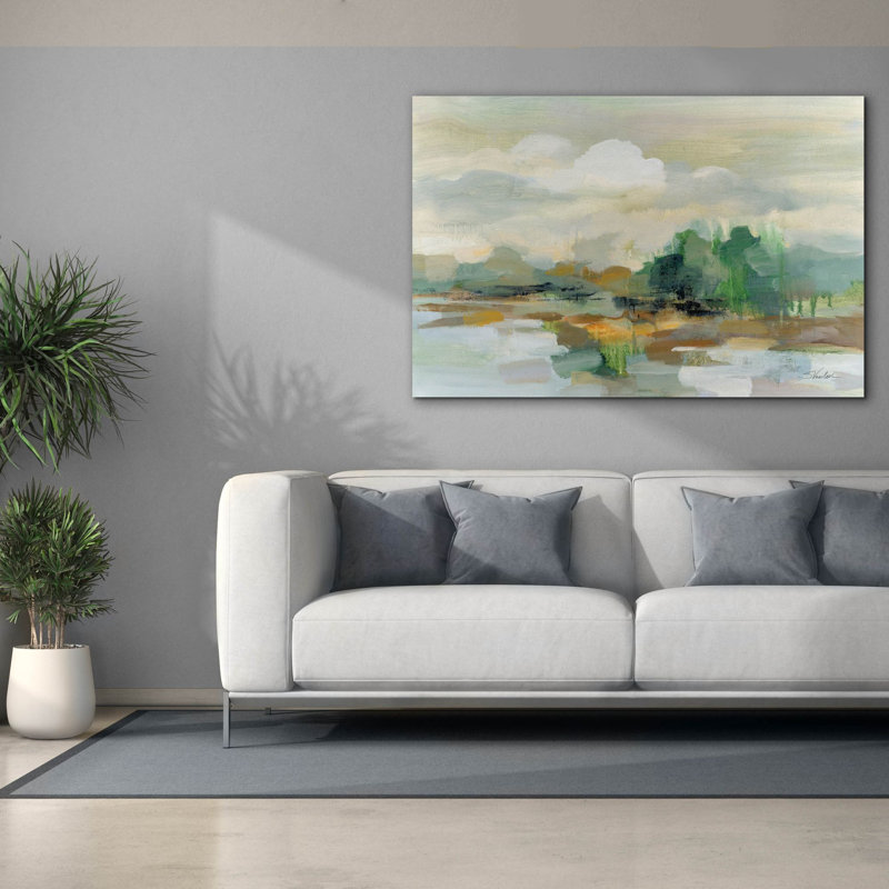  «Clear Horizon» par Silvia Vassileva, art mural sur toile, 60 po x 40 po