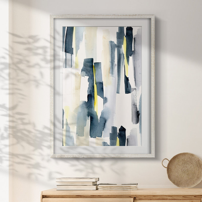 Liquide soleil I - impression encadrée, H 19,5 po x l 16,5 po, Blanc