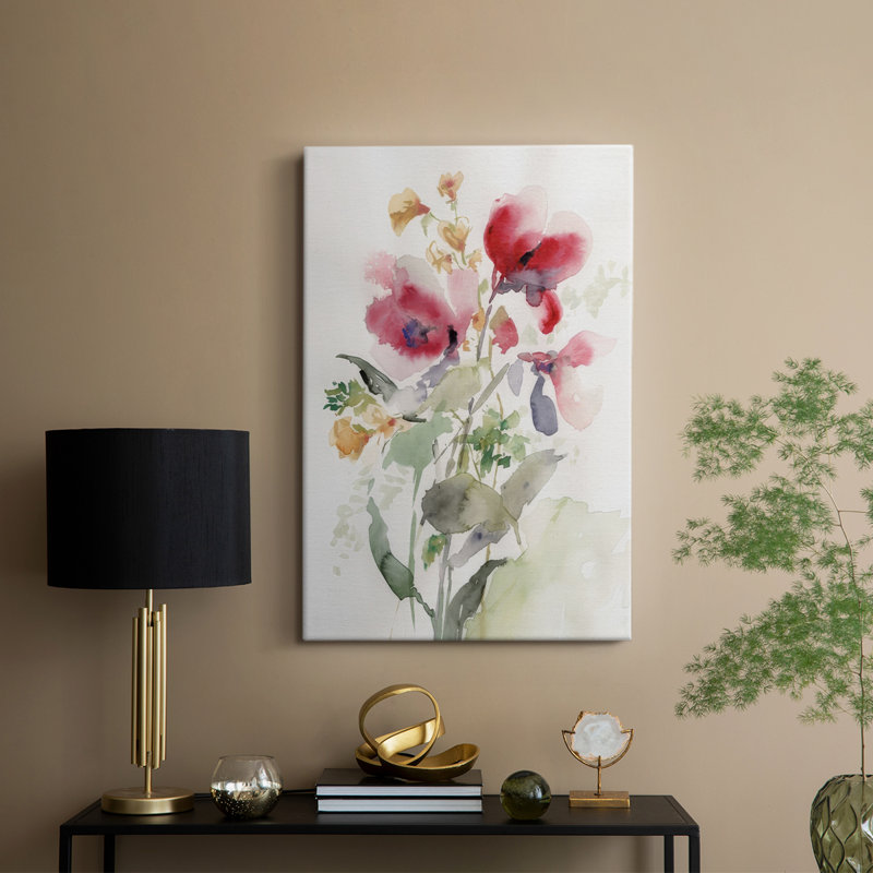 Rose Madder Botanical I - galerie sur mesure