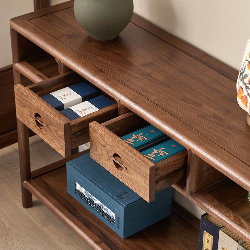 Nouvelle console d'entrée de style chinois, H 33,46 po x l 47,24 po x P 13,77 po