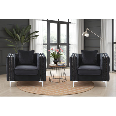 Lyon Velvet Chair Set Of 2