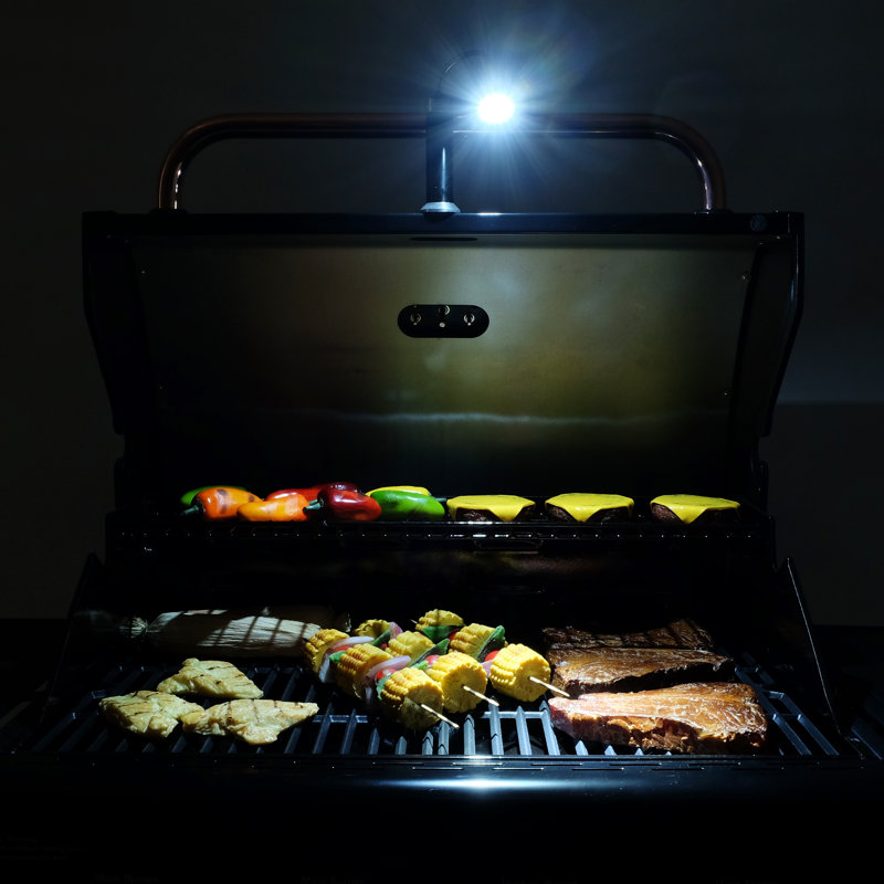 Permasteel Magnetic LED Flexible Gooseneck Grill Lights for Outdoor Grill & Nighttime Use