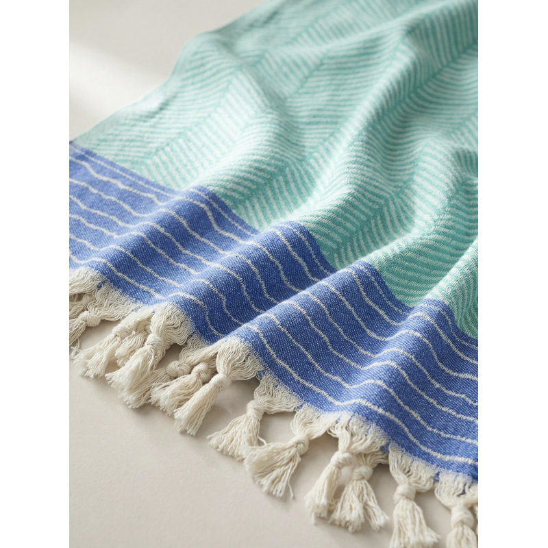 Blue Wharf Stripe Turkish Cotton Towel