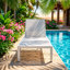 Chaise longue inclinable en aluminium Christopher Knight Home l 77,5 po x P 25,25 po x H 11,75 po