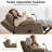 41"W Dual Motor Power Swivel Rocker Glider Recliner with Massage and Heat,Adjustable Headrest and Armrest Storage-145725535