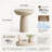 Fiberglass Mushroom-Shaped Accent Table-1982316226