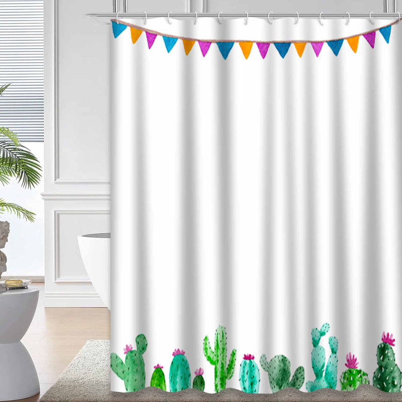 Aquarelle, cactus, plante grasse, botanique, naturel, voeux avec 12 crochets, L 72 po x l 84 po