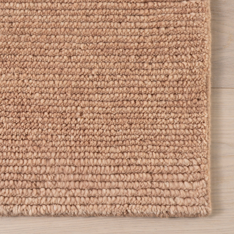 Ramsey Rose Quartz Hand Knotted Wool Rug, Rectangle 8'6" x 11'6"