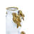 Two-Tiered Ceramic Vase With Ornate Accents For Home Decor And Floral Display