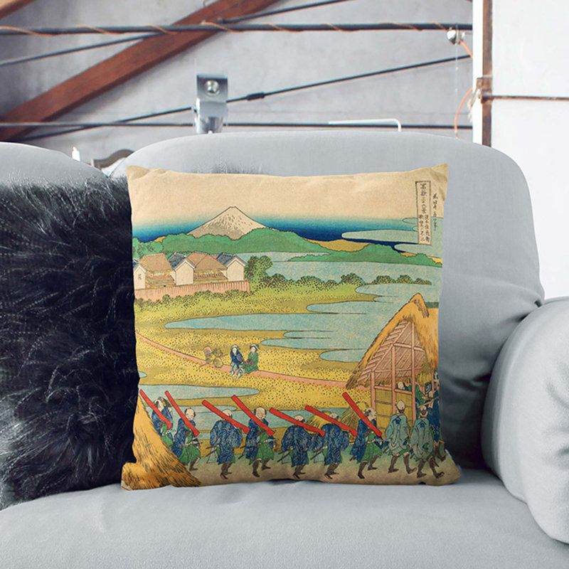 Square Cushion, 40cm H x 40cm W x 15cm D, White