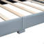 Lit plateforme tapissier grand et simple TG, lit mère et enfant, similicuir-2082380980