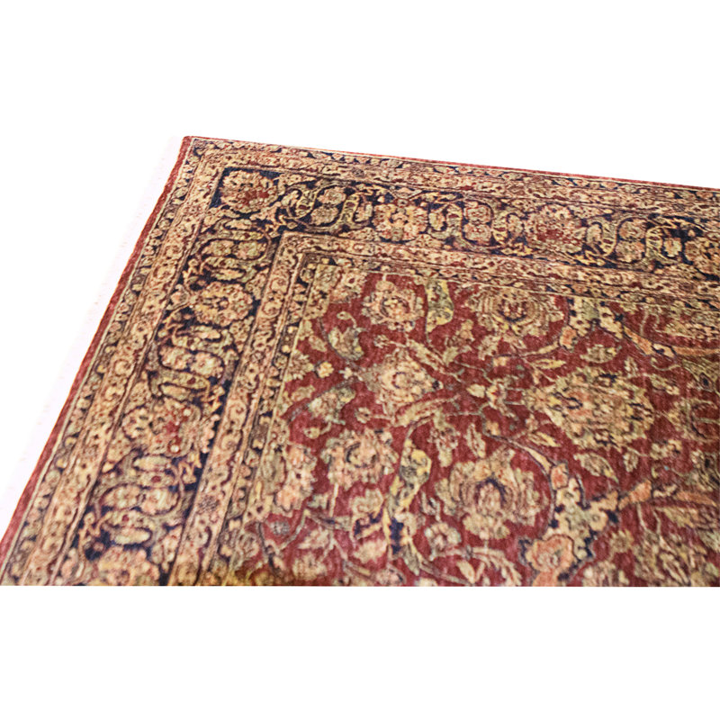 Handmade Silk and Wool Area Rug