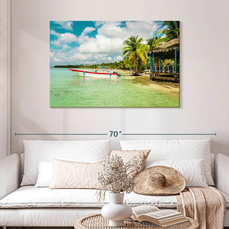 Gillard Caribbean Island Boat, 30" H x 45" W